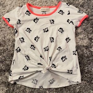 Girls panda shirt